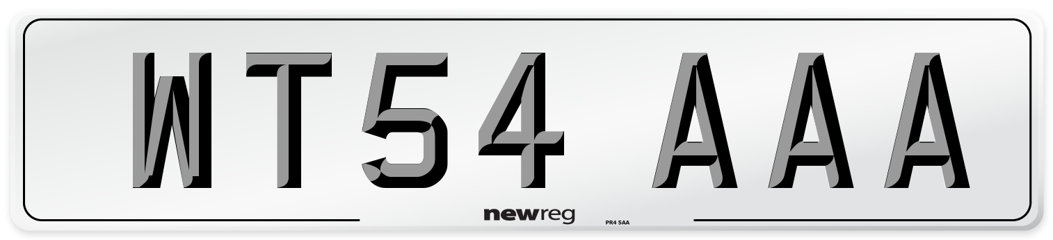 WT54 AAA Number Plate from New Reg